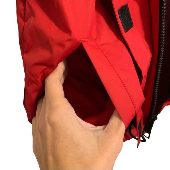 Hollister White and Red Colorblock Hoodie Windbreaker - Picture 6 of 9